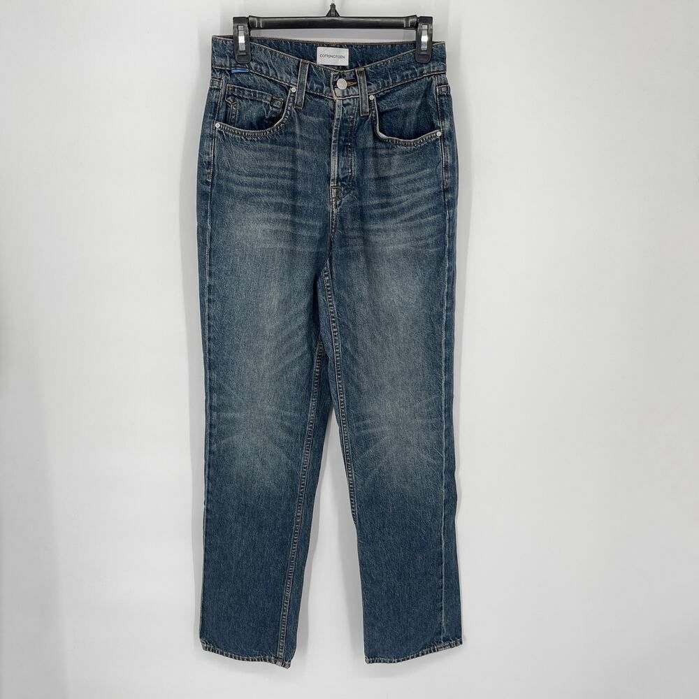 Cotton Citizen NEW Women's Kate Jeans Button Fly Size 26 Selma Wash Relaxed Fit